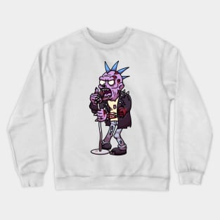 Cartoon Punk Rock Zombie Crewneck Sweatshirt